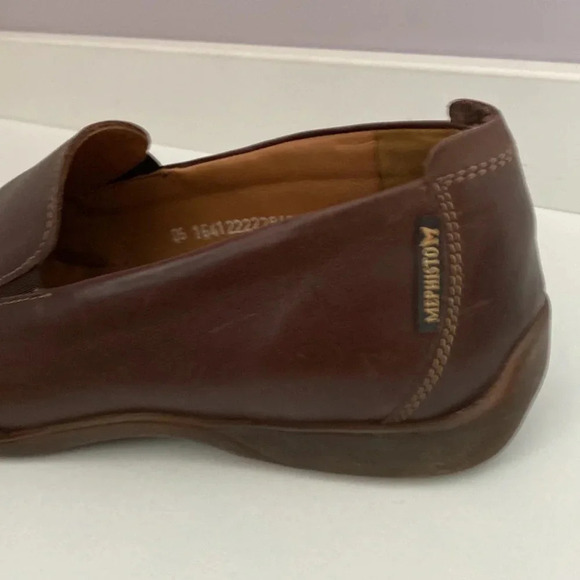 Mephisto brown leather slip ons size 9 1/2 main image 4